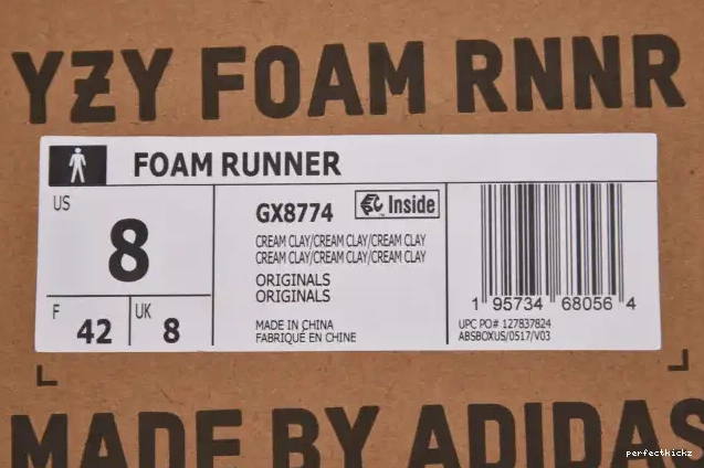 RNNR GX8774 Adidas Yeezy Cream Clay MX Foam 0612